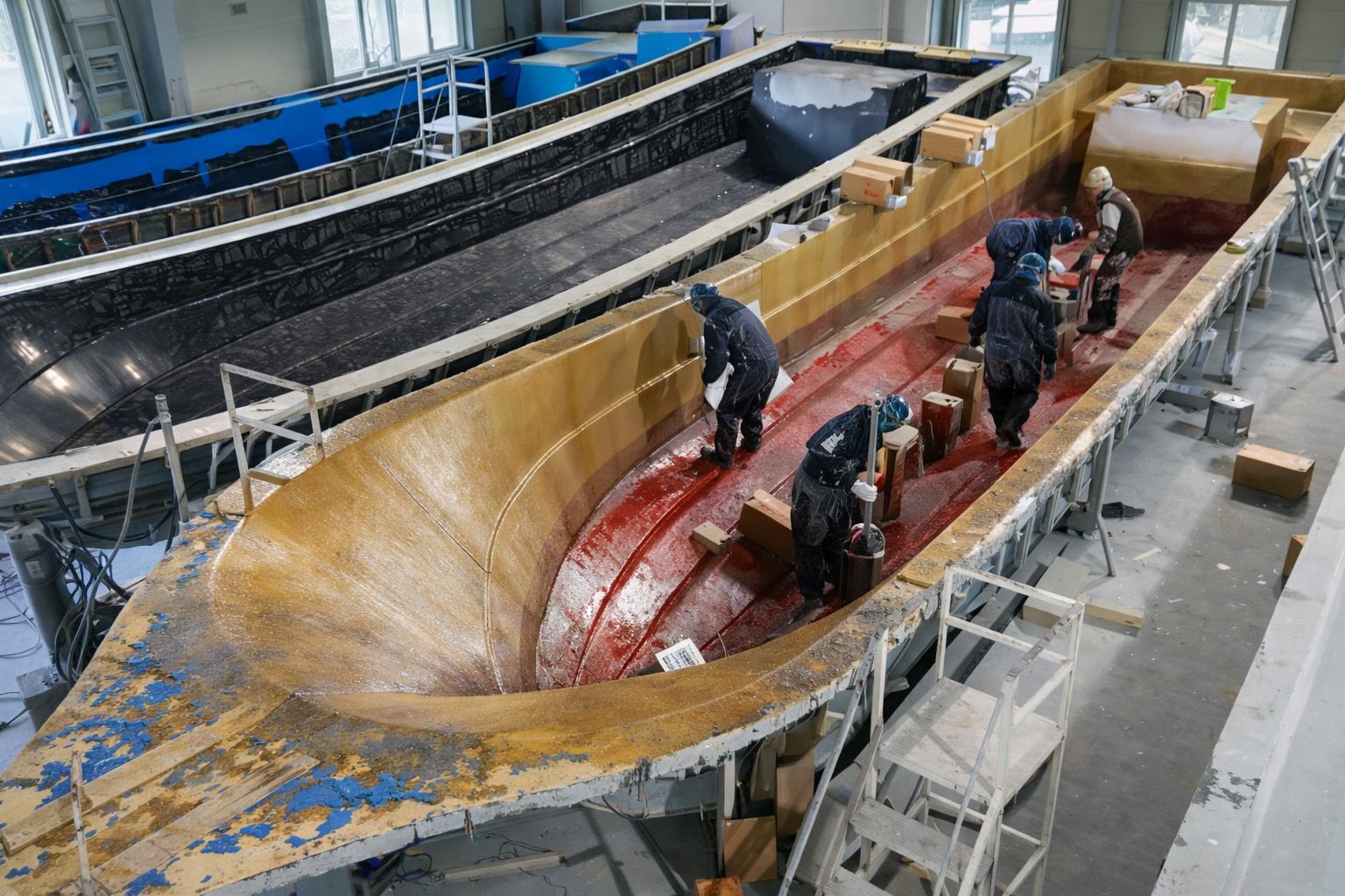 barcos de fibra de vidro nascem do zero em estaleiros e revelam os segredos da engenharia náutica