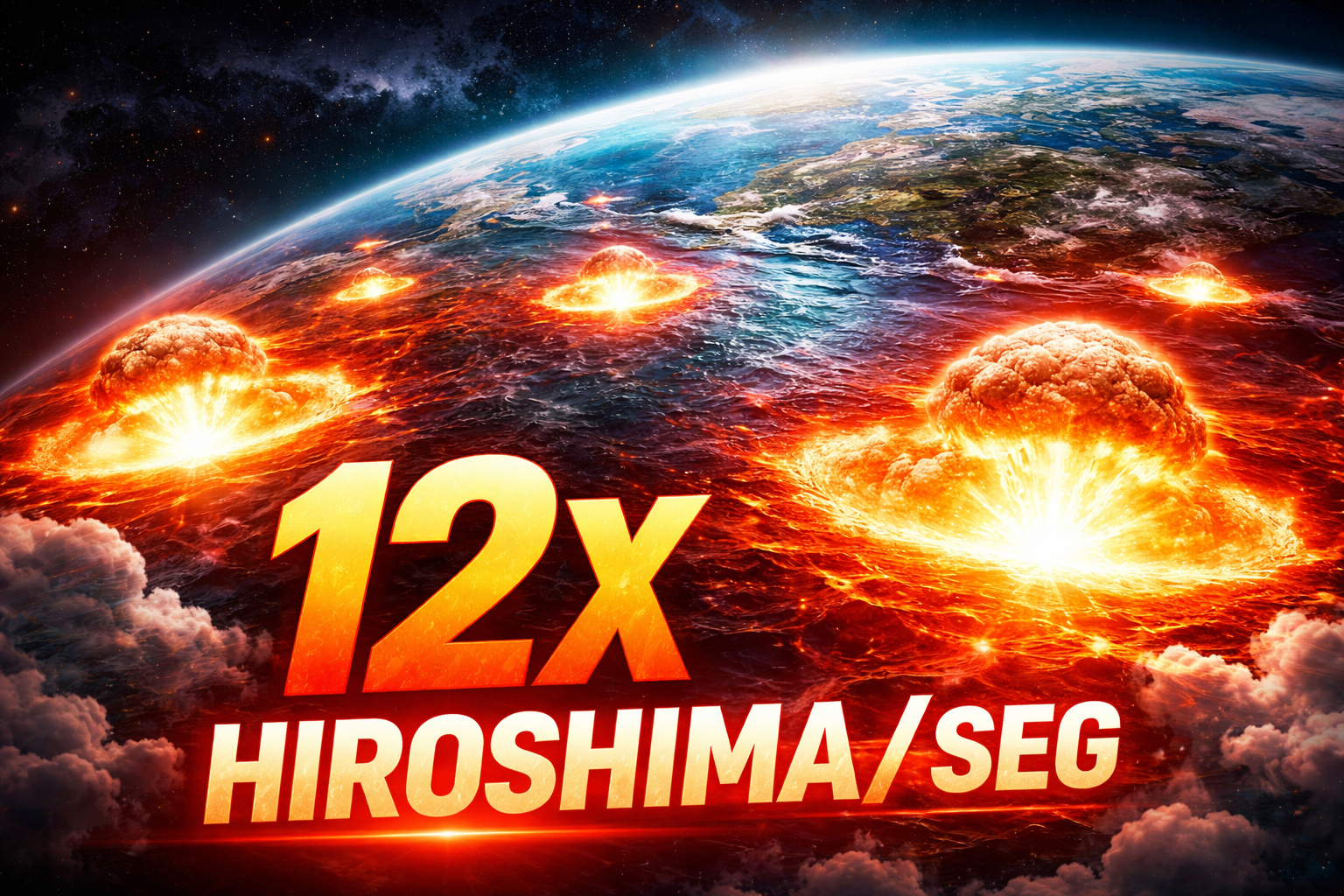 Quase ninguém sabe disso: em 2025, os oceanos absorveram o equivalente a 12 bombas de Hiroshima por segundo, todos os dias do ano, no nono recorde consecutivo de calor oceânico; estudo com 54 cientistas de 7 países alerta: a resposta para o clima do planeta está no oceano