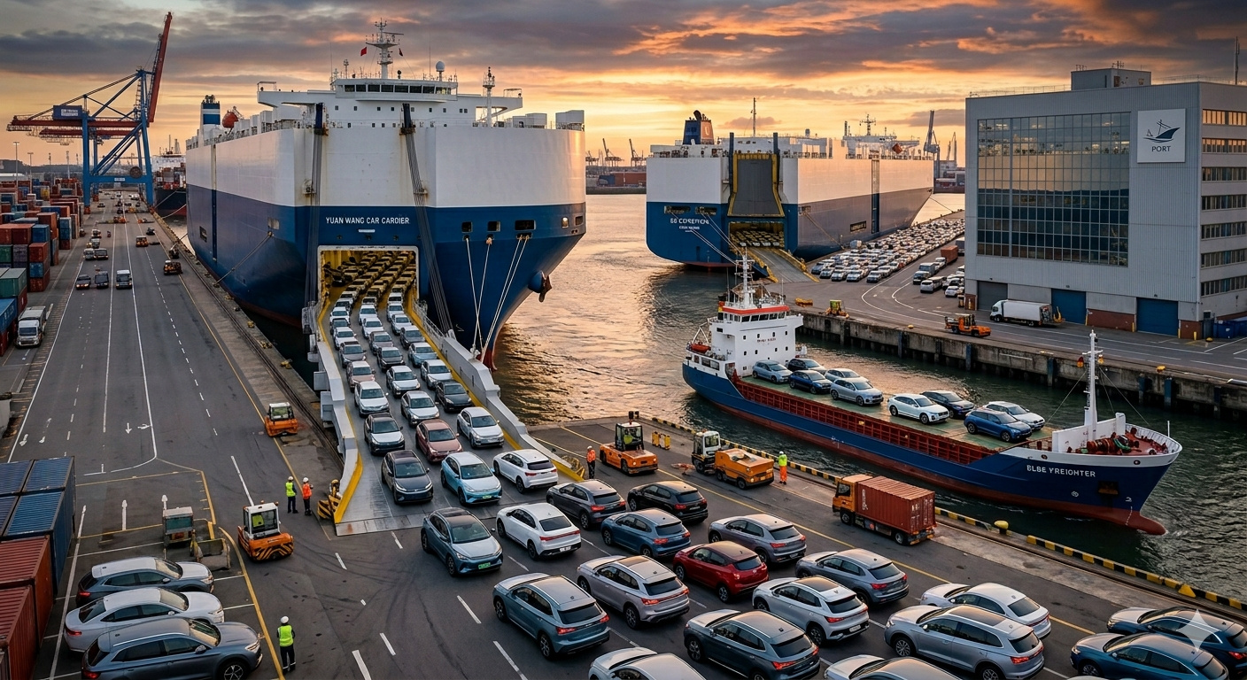Montadoras internacionais se enfurecem: pela primeira vez na história, a União Europeia compra mais carros da China do que vende, e a inversão inédita expõe a nova força da indústria automotiva chinesa no mercado global