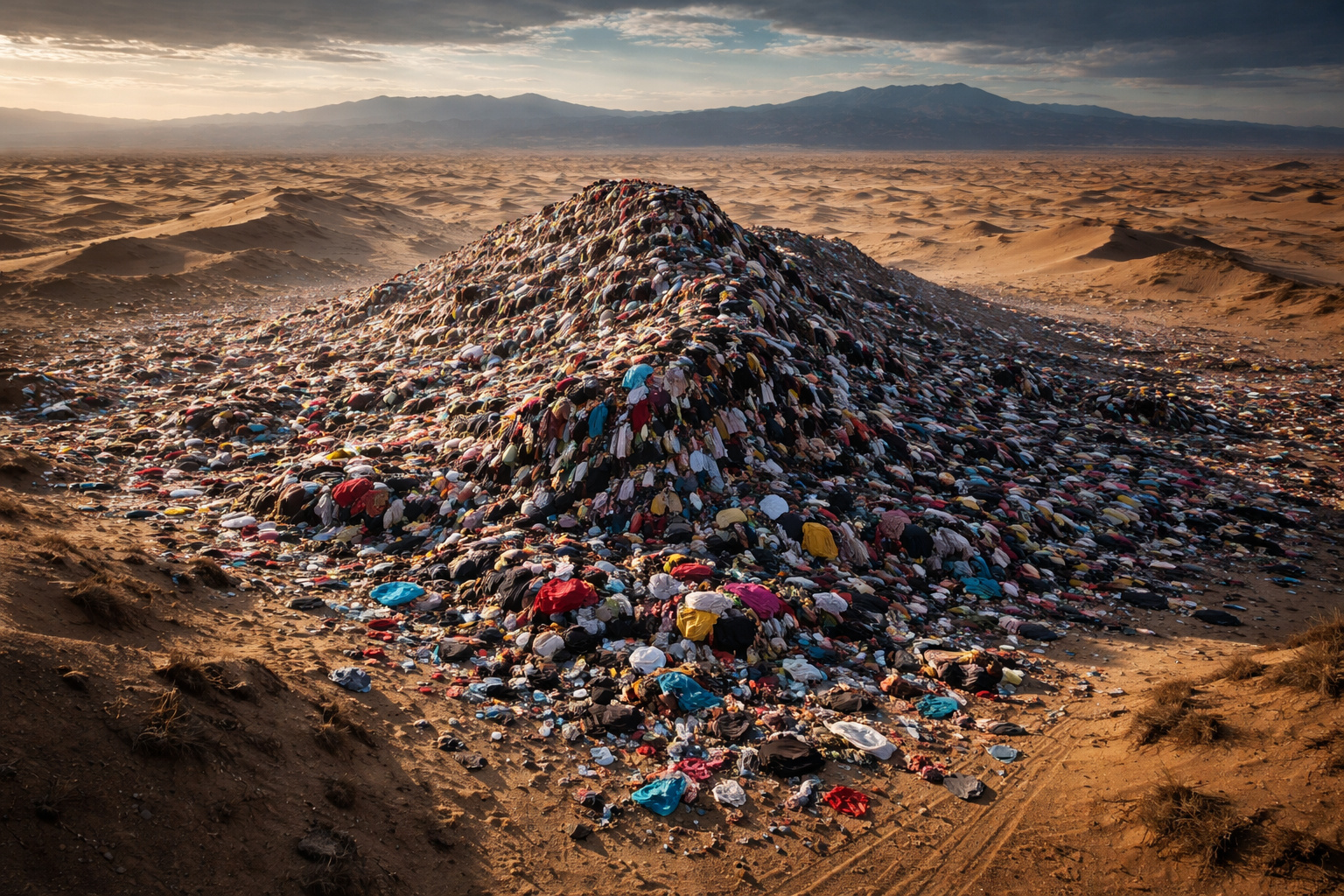 montanha de roupas do deserto do Atacama - CPG Click Petróleo e Gás