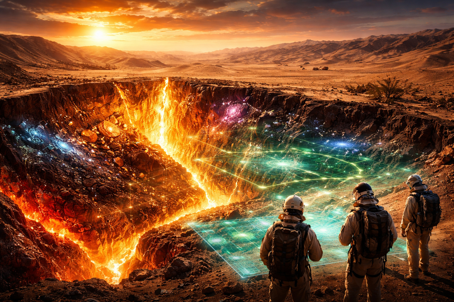 Avaliado em mais de US$ 2,4 trilhões, o subsolo da Arábia Saudita revelou uma riqueza mineral inesperada, levantamentos em 650 mil km² do Escudo Árabe encontraram ouro, cobre e terras raras até em regiões consideradas “geologicamente irrelevantes”, desafiando tudo o que se sabia sobre onde procurar recursos estratégicos