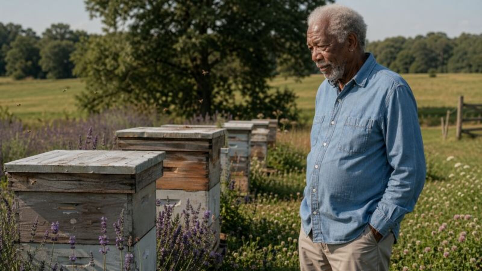 Rancho, Morgan Freeman, Abelhas
