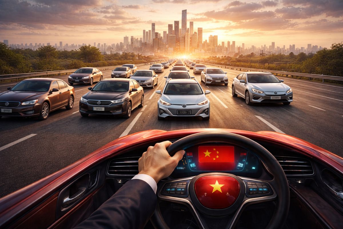 A China assumiu a liderança automotiva global enquanto montadoras dos EUA e Europa acumularam US$ 75 bilhões em perdas. Estudo da ZAG Work explica por quê.