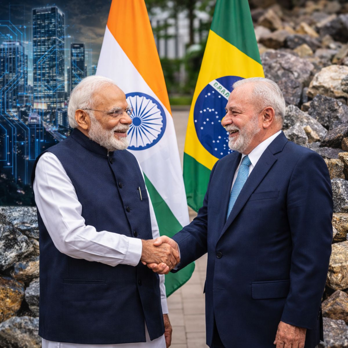 A Índia reduziu a pobreza, virou potência em tecnologia e inteligência artificial, e negocia minerais estratégicos e terras raras com o Brasil.