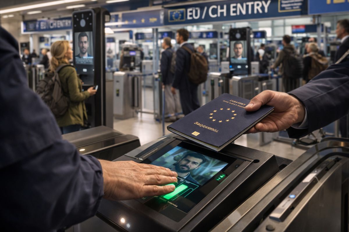 O carimbo no passaporte acabou na União Europeia. Biometria é obrigatória desde hoje. O app Travel to Europe agiliza a entrada. Veja o que muda.