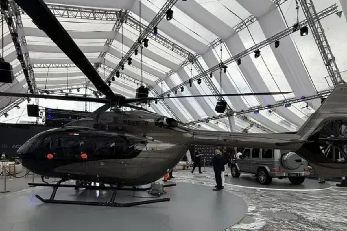 Airbus e Mercedes levam a Classe G para os céus helicóptero ACH145 de R$ 78 milhões estreia em São Paulo, unidade vai a brasileiro, cabine AMG, rotor de 5 pás e espera de 2 anos