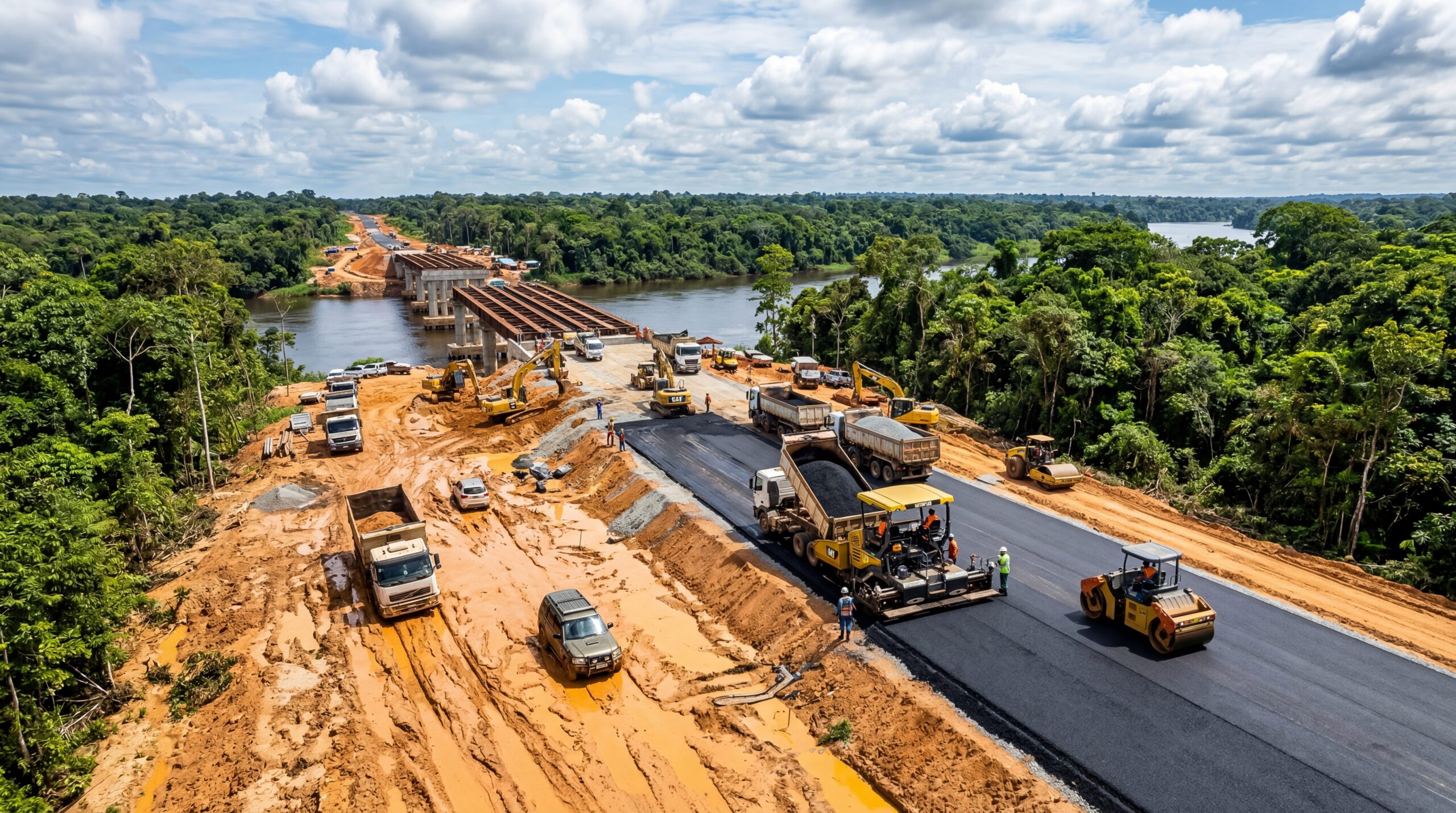 Após quase 50 anos de abandono, BR-319 recebe R$ 678 milhões para pavimentar 340 km, ganhar ponte de 320 metros e tentar tirar o Amazonas da lama, do atoleiro