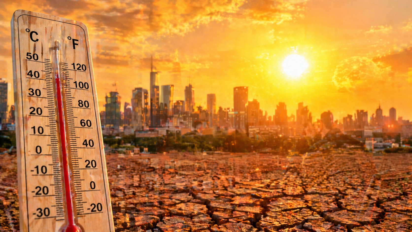 A Organização Meteorológica Mundial emitiu alerta climático para abril, maio e junho de 2026 com sinal global de temperaturas acima do normal em áreas terrestres e risco ampliado de calor extremo ao redor do mundo