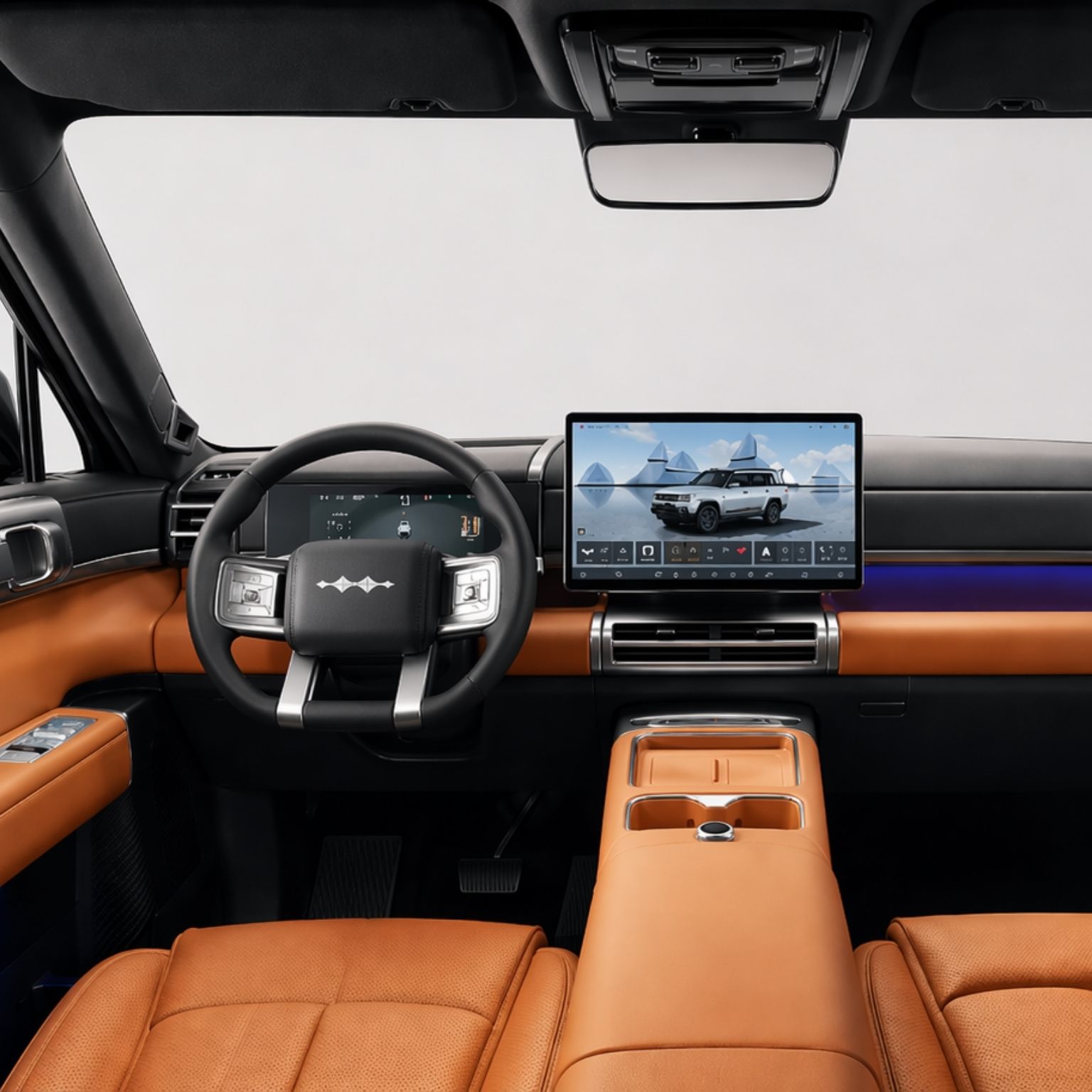 BYD Tai S Ti7 aposta no visual quadradão e pode virar topo de linha no Brasil com 488 cv, mais de 70 kgfm de torque, 0 a 100 em 4,9 s, 5,1 m e alcance acima de 900 km (4)