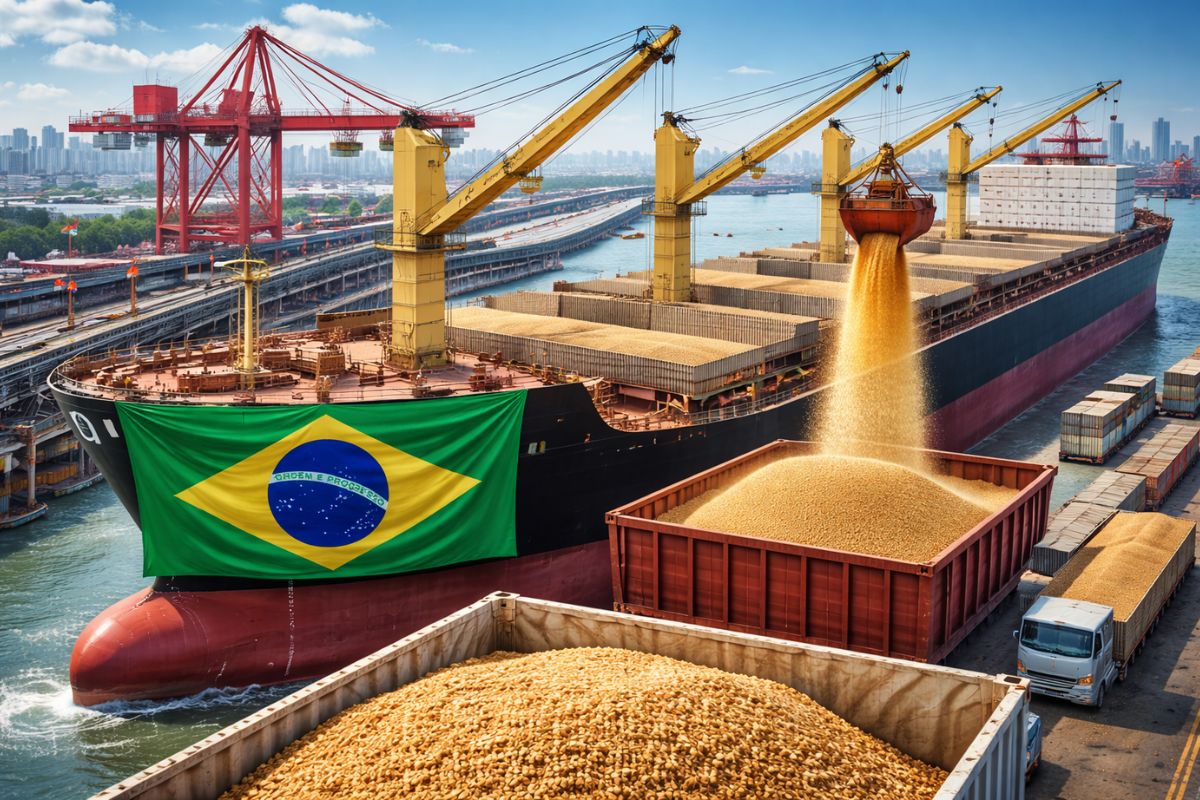 Brasil envia produto inédito à China: 62 mil toneladas de DDGS, coproduto do etanol de milho, chegaram a Guangzhou. Novo mercado bilionário se abre.