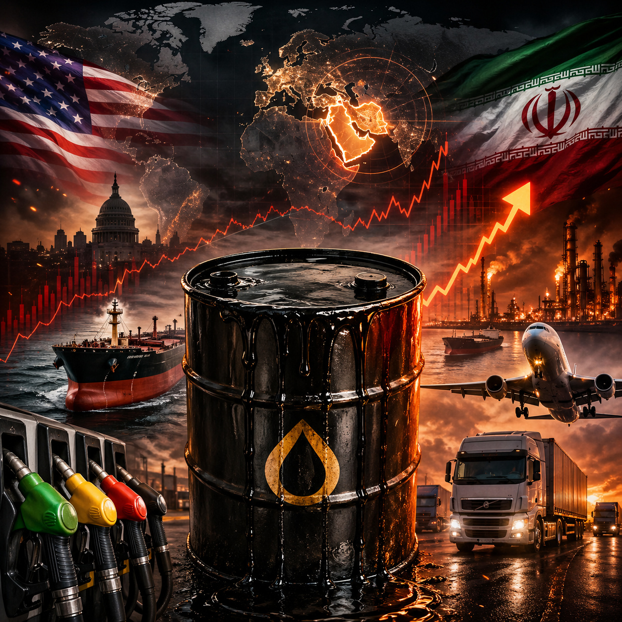 Petróleo volta ao centro da crise global ao superar US$ 118 após salto de 6%, tensão entre EUA e Irã pressiona o Brent e acende alerta para diesel, gasolina, querosene de aviação e fretes no Brasil