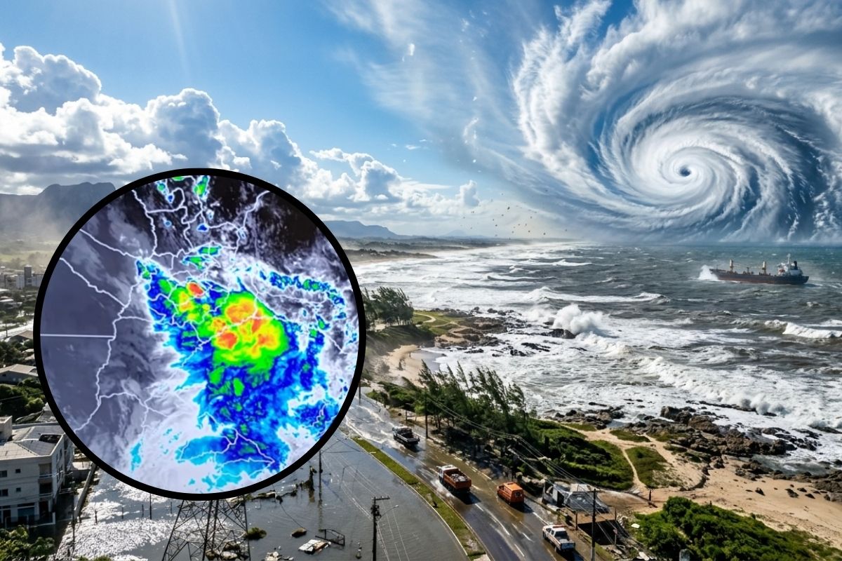 Chuva já passou do limite no RS, e agora vem o pior ciclone extratropical e rajadas de 80 a 100 kmh, com risco de alagamentos, falta de luz e ressaca no litoral gaúcho amanhã (1)