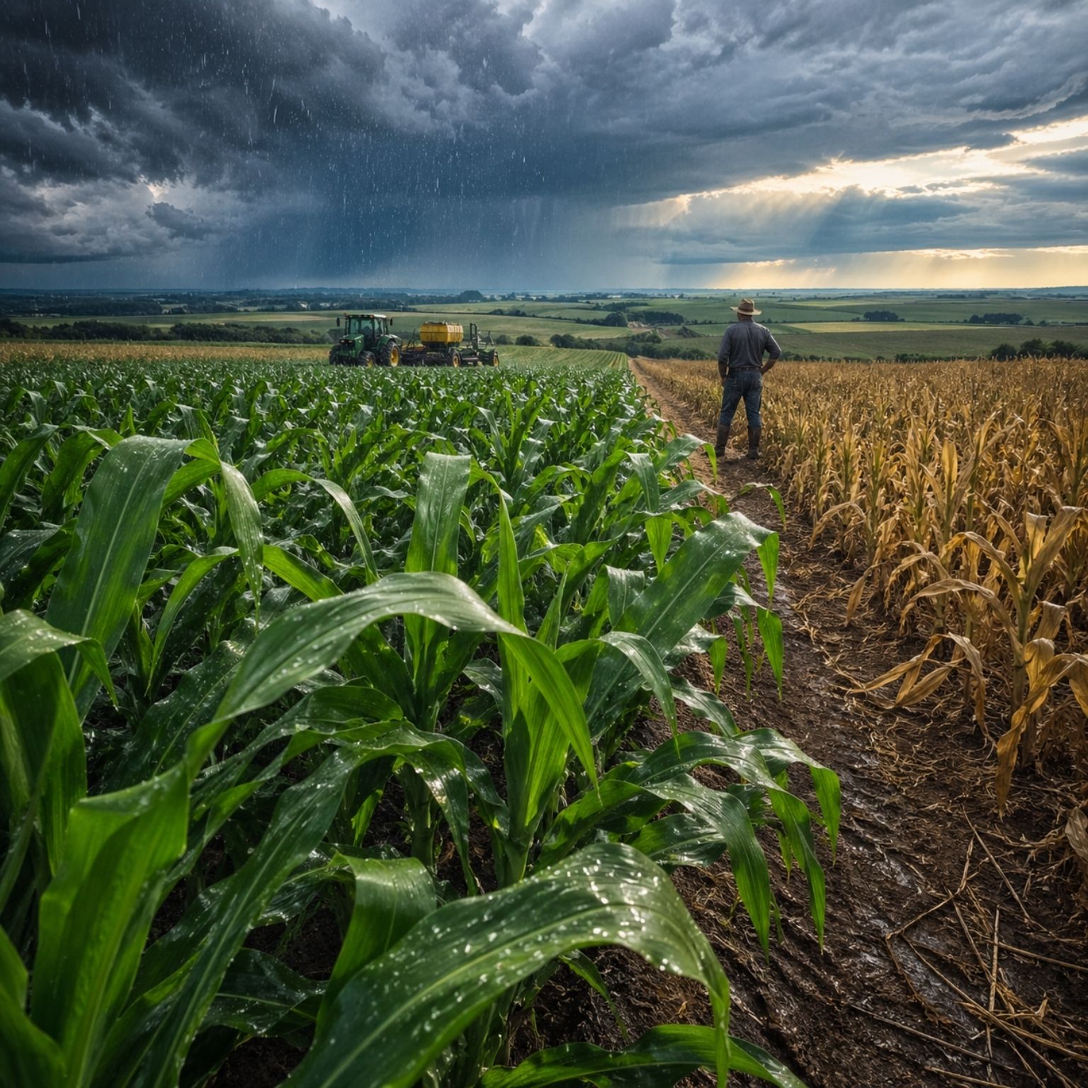 Chuva volta a áreas estratégicas do milho safrinha no Paraná e Mato Grosso do Sul, alivia parte do déficit hídrico e melhora o cenário no campo, enquanto Goiás segue sob pressão e (3)
