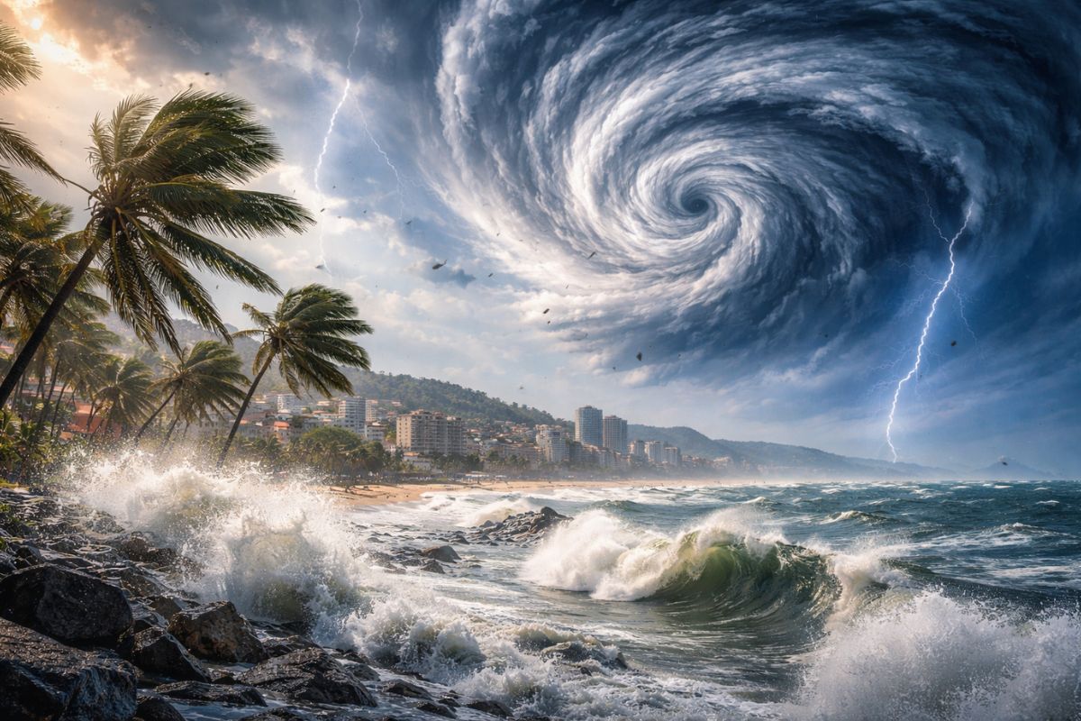 Ciclone extratropical se forma no litoral sul do Brasil e traz rajadas de vento, chuvas intensas e queda de temperatura do Rio Grande do Sul a Santa Catarina ao longo da semana