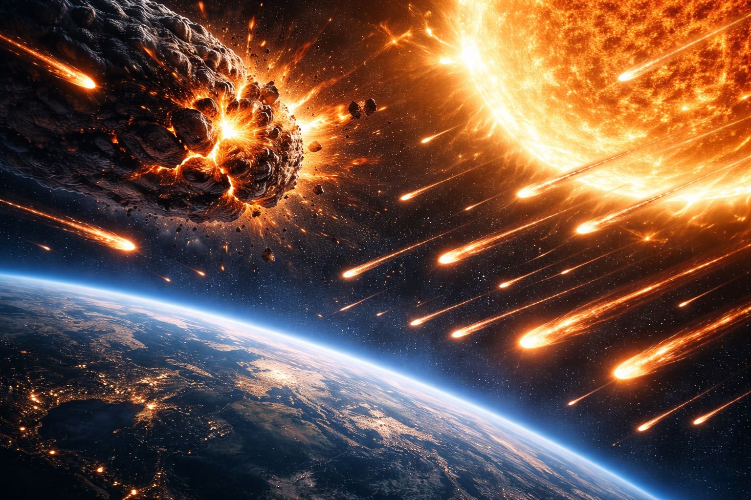 Um asteroide desconhecido está se despedaçando perto do Sol e criou uma chuva de meteoros inédita. A descoberta revela riscos para a Terra.