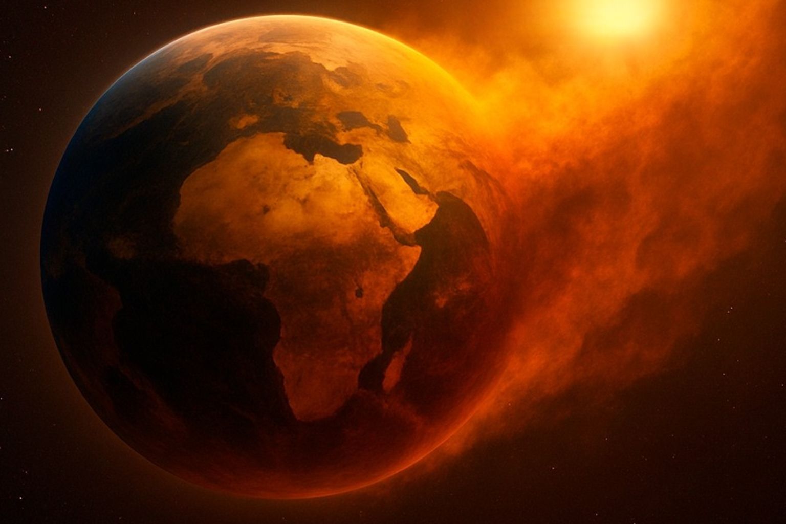 O oxigênio da Terra tem prazo de validade. O Sol vai tornar a fotossíntese impossível e a atmosfera perderá o ar que sustenta a vida complexa.
