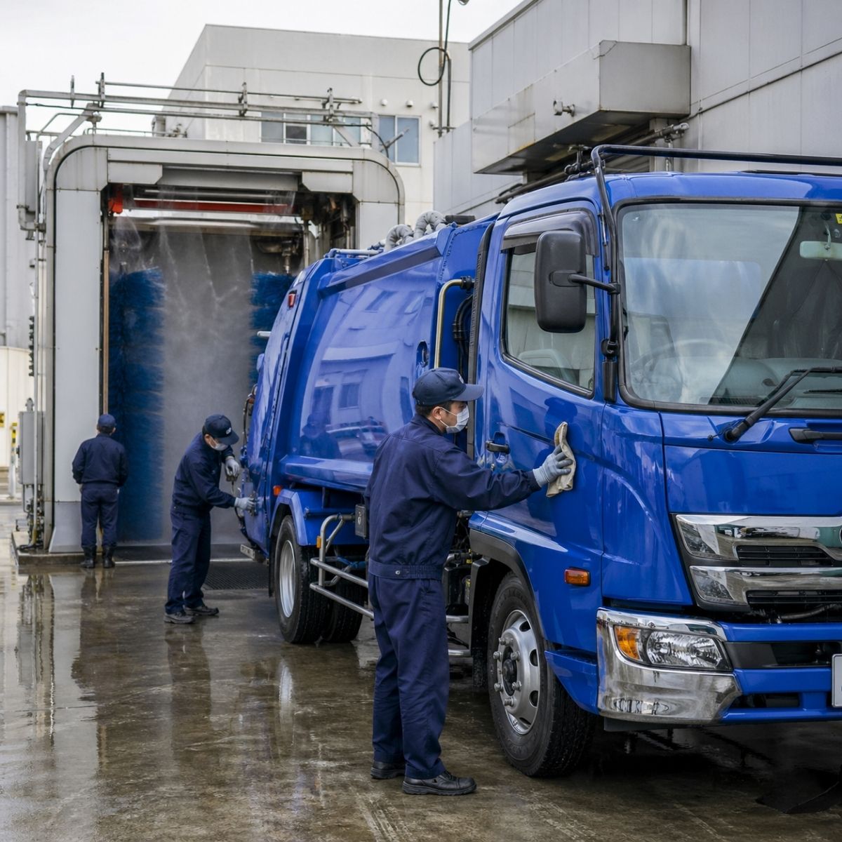 Coletores de lixo do Japão lavam caminhões todos os dias e inventaram máquina de limpeza exclusiva para veículos de coleta. A obsessão com higiene surpreende.