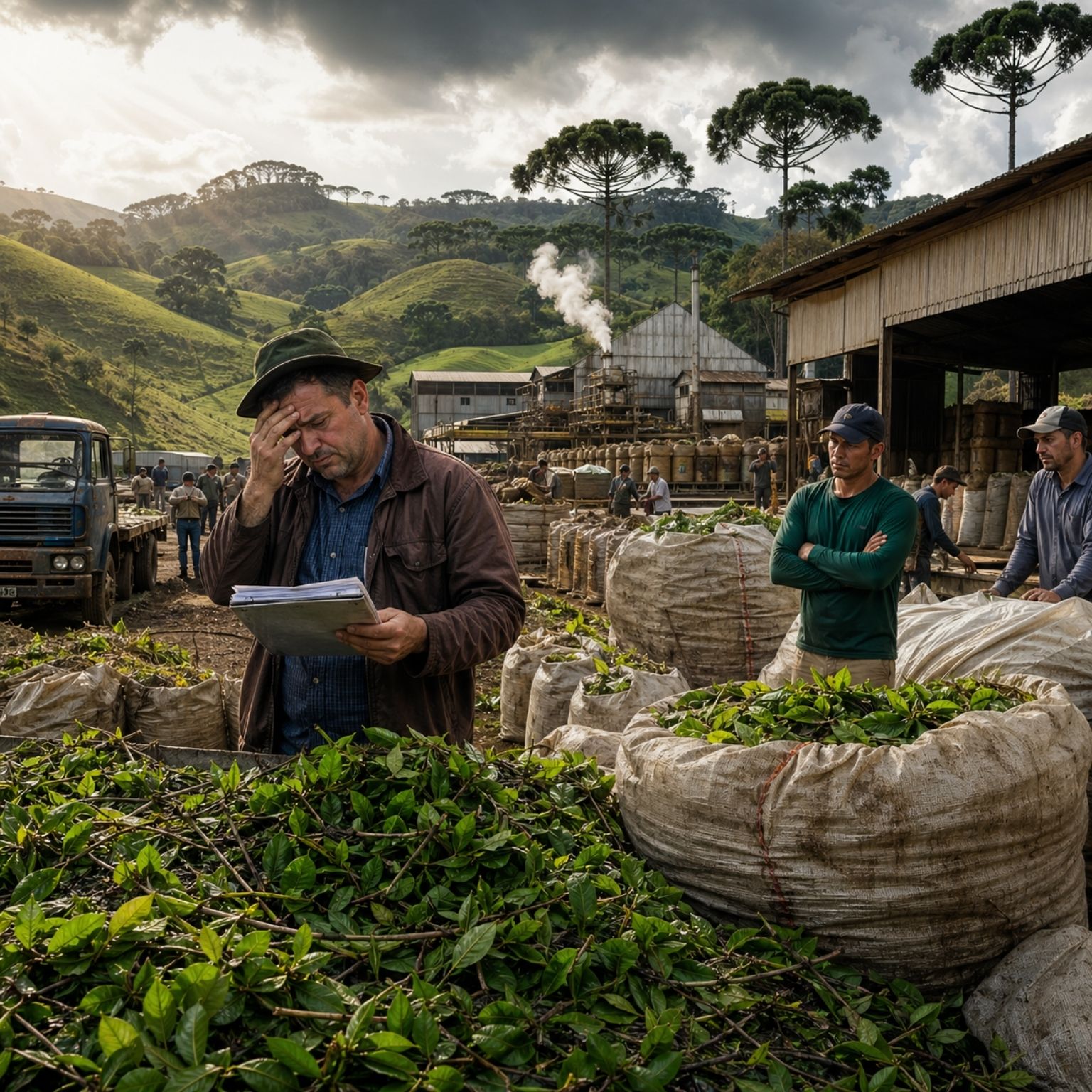 Crise da erva-mate atinge o Planalto Norte de SC supersafra no Brasil, Paraguai e Argentina derruba mercado, pressiona indústrias e produtores, enquanto falta de mão de obra (2)