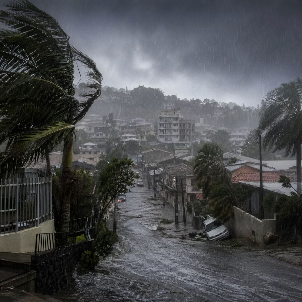 A Defesa Civil emitiu alerta de temporal com risco de alagamento em SC entre terça e quarta. Chuva intensa, vento e granizo podem atingir o estado. Veja orientações.