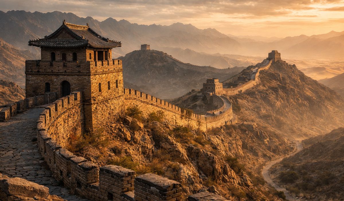 Grande Muralha da China: extensão oficial, logística militar, torres ocultas e técnicas da dinastia Ming em um sistema defensivo. (Imagem: Ilustrativa)