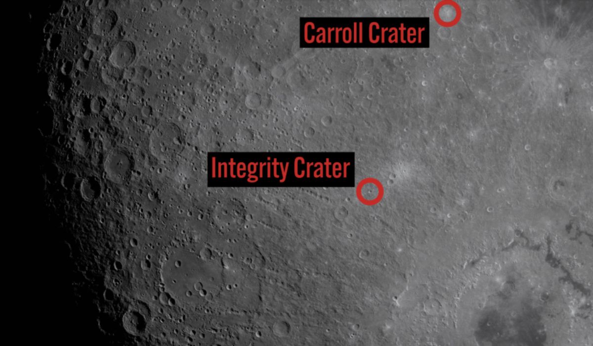 Crateras da Lua foram batizadas por astronautas da missão Artemis II • NASA