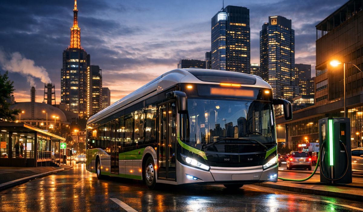 Brasil acelera a produção de ônibus elétricos, amplia frotas em São Paulo e avança na eletrificação do transporte coletivo. (Imagem: Ilustrativa)