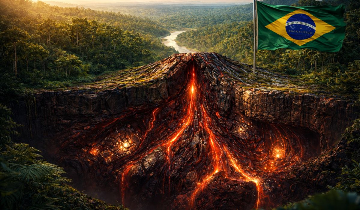 Descoberta no Pará revela vestígios de vulcanismo de 1,88 bilhão de anos e ajuda a entender a antiga história geológica do Brasil. (Imagem: Ilustrativa)