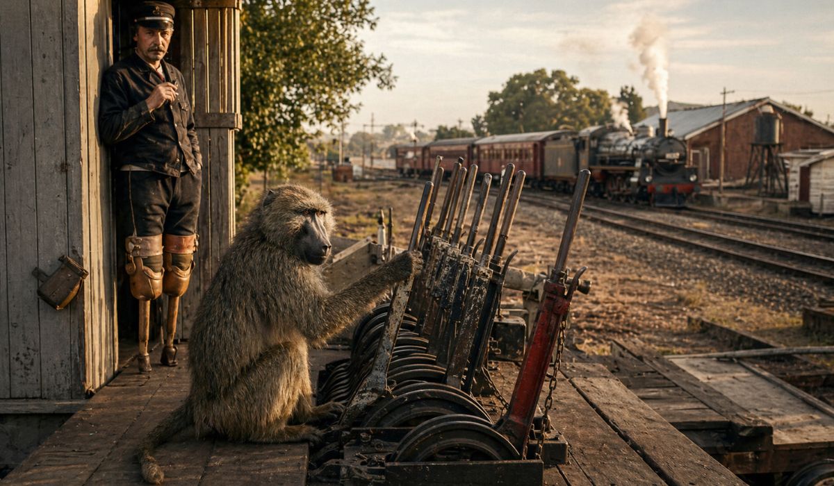 Conheça a história de Jack, o babuíno que auxiliou uma ferrovia por 9 anos e se tornou um caso raro na história animal. (Imagem: Ilustrativa)