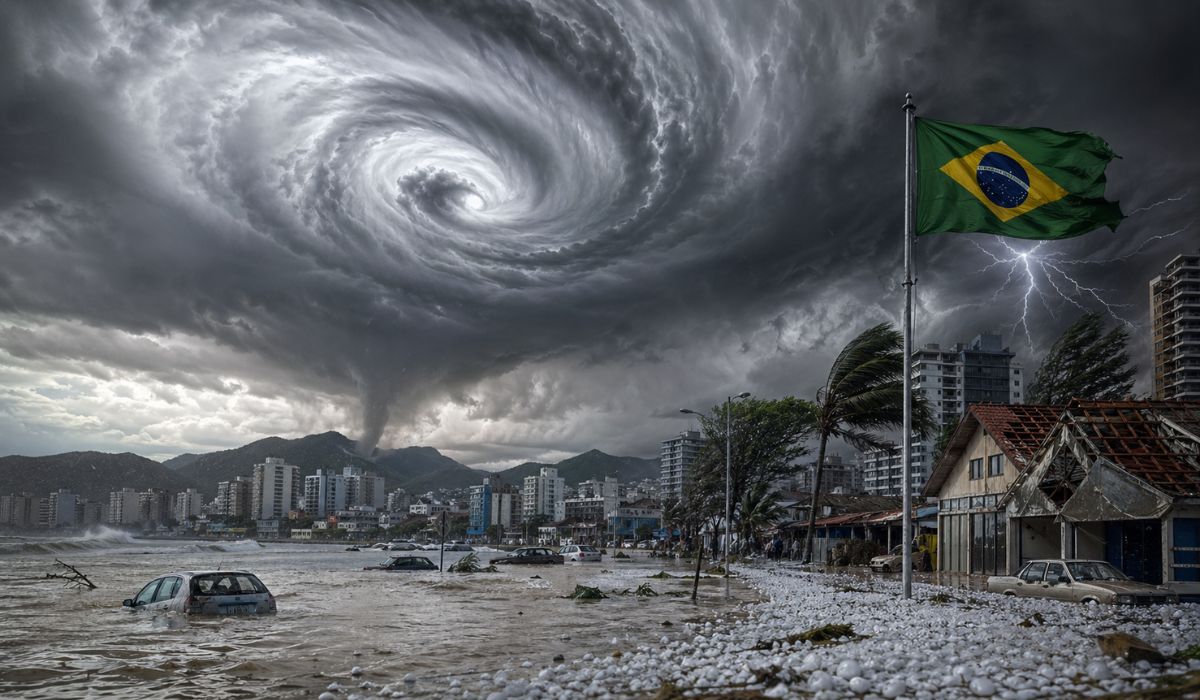 Santa Catarina lidera alertas de desastres naturais no Brasil e reúne fatores climáticos que explicam a frequência de eventos extremos. (Imagem: Ilustrativa)
