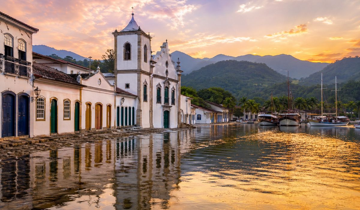 Paraty entrou na lista da Forbes entre as vilas mais bonitas do mundo, com ruas de pedra, maré alta, ilhas e patrimônio histórico. (Imagem: Ilustrativa)
