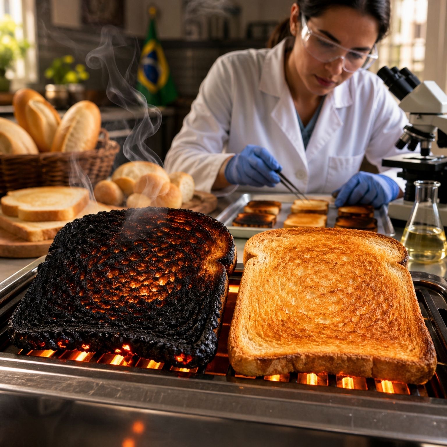 Estudo da USP alerta que pão muito tostado pode formar substâncias potencialmente cancerígenas acima de 180ºC; pesquisa reacende cuidado com um alimento presente na mesa