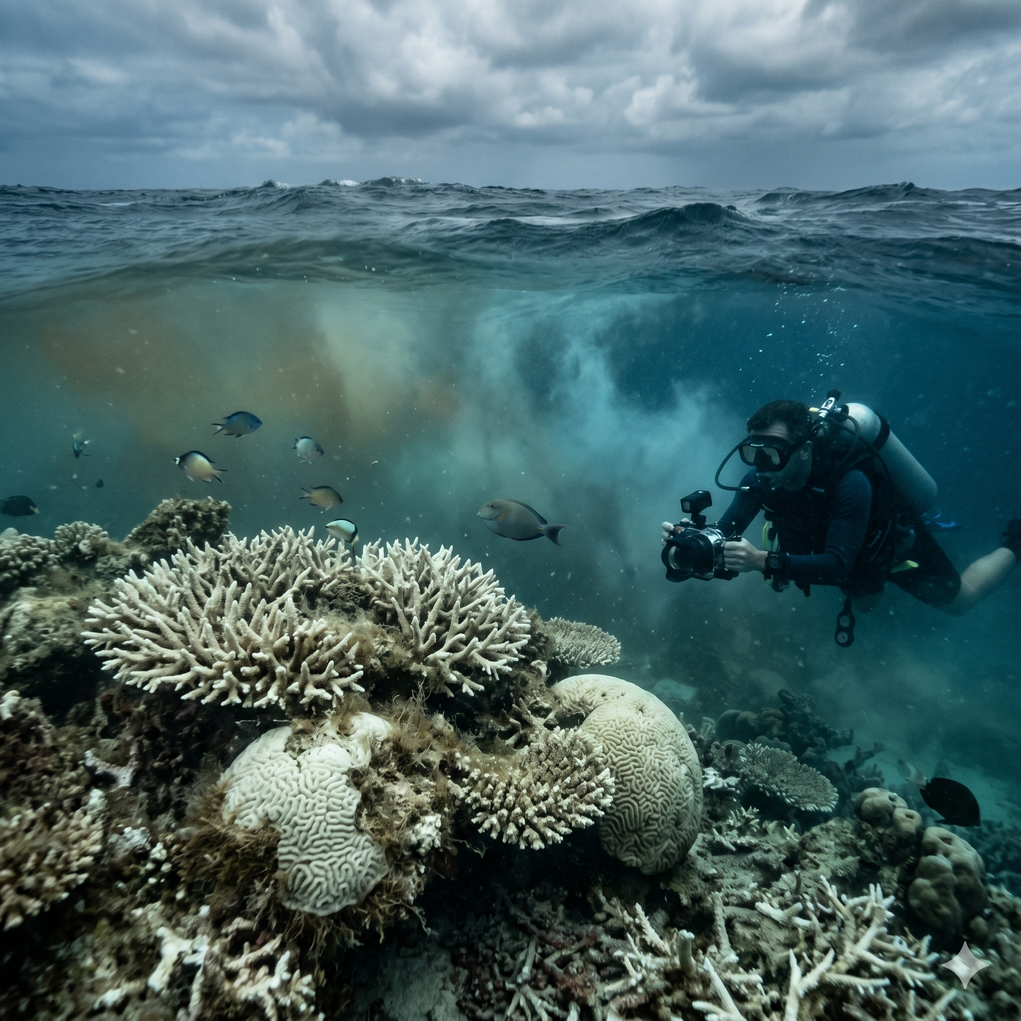 O oceano entra em zona crítica ao absorver mais de 90% do excesso de calor do planeta enquanto perde oxigênio, muda sua química e altera a salinidade ao mesmo tempo, e cientistas alertam que essa sobreposição pode empurrar a vida marinha para um limite global de sobrevivência