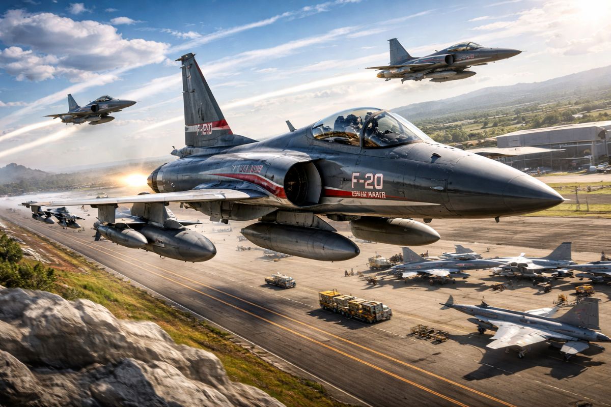 F-20 Tiger Shark o caça leve que podia rivalizar com o F-16, seria sucessor do F-5 e custava menos, mas morreu por política, sem apoio dos EUA, após 1 bilhão investido (2)