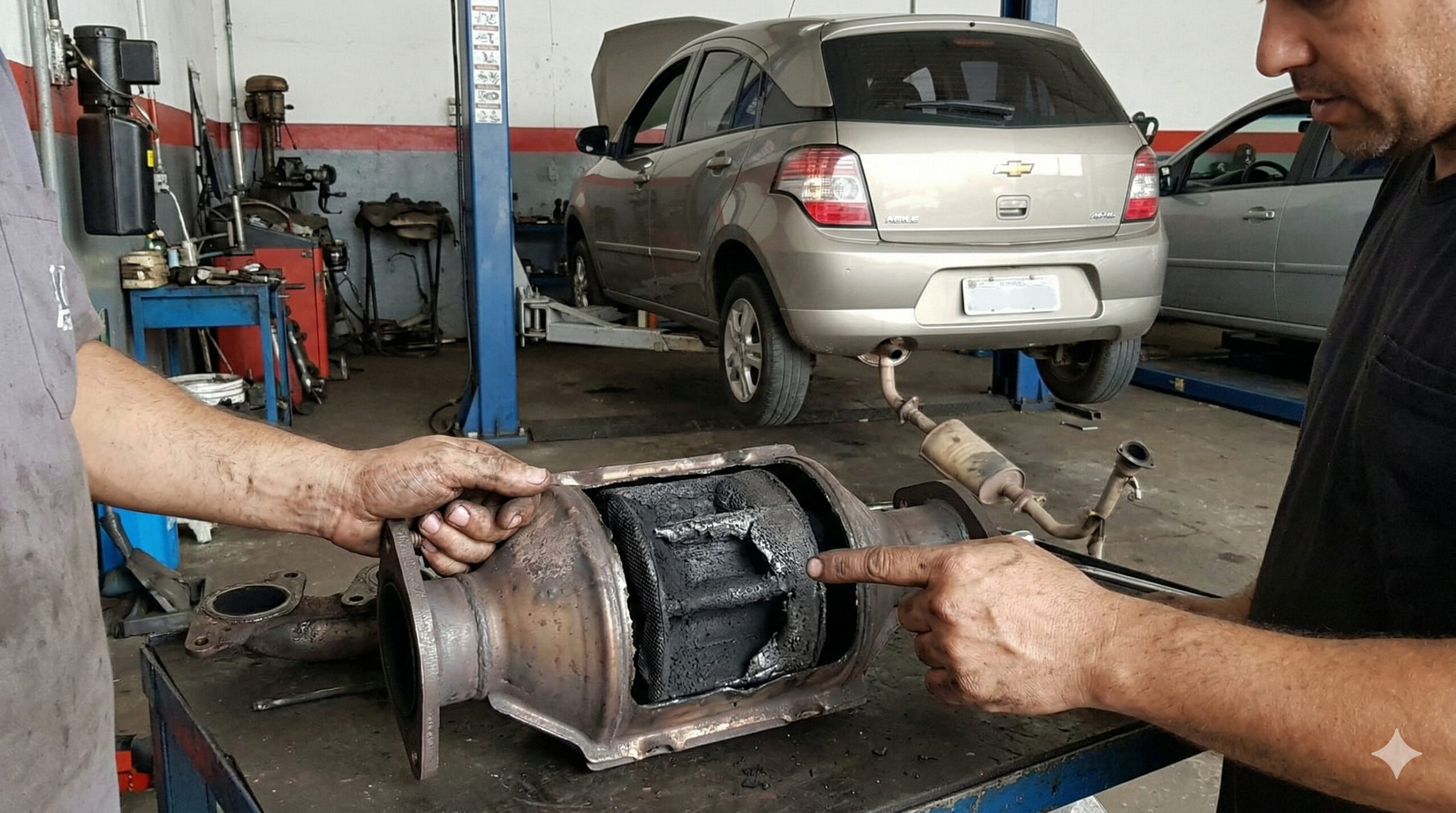 Donos de Chevrolet Agile descobrem problema no catalisador que pode gerar conta de até R$ 4 mil, roubar potência do motor, aumentar o consumo, acender a luz da injeção e se agravar rapidamente quando os primeiros sinais são ignorados