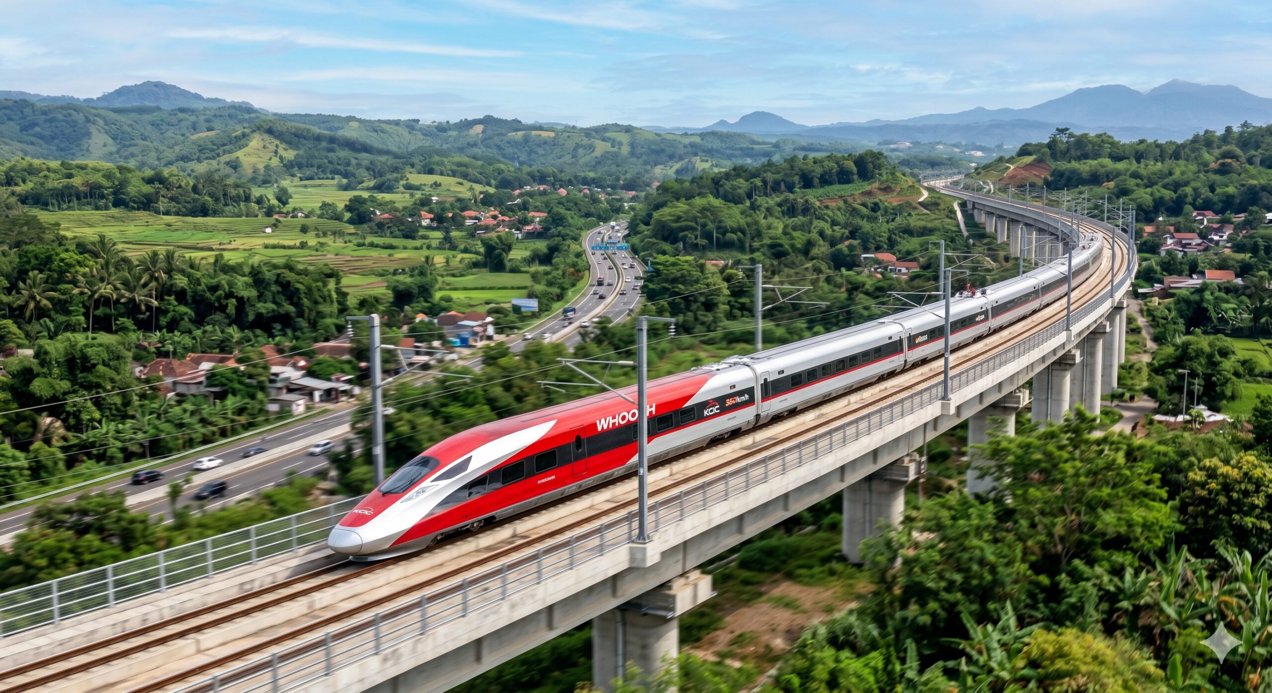 US$ 7,3 bilhões, trens a 350 km/h e mais de 6 milhões de passageiros em apenas um ano transformam a ferrovia construída pela China na Indonésia em um novo eixo de mobilidade que pode redefinir o transporte no Sudeste Asiático