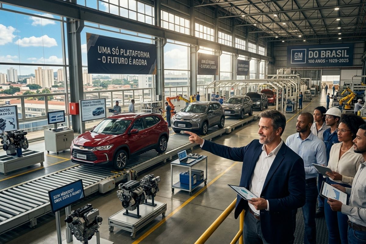 GM faz 100 anos no Brasil, troca presidente e encara missão dura depende de uma só plataforma, sofre com correia banhada em óleo, lança SUV Sonic, mas segue sem híbrido