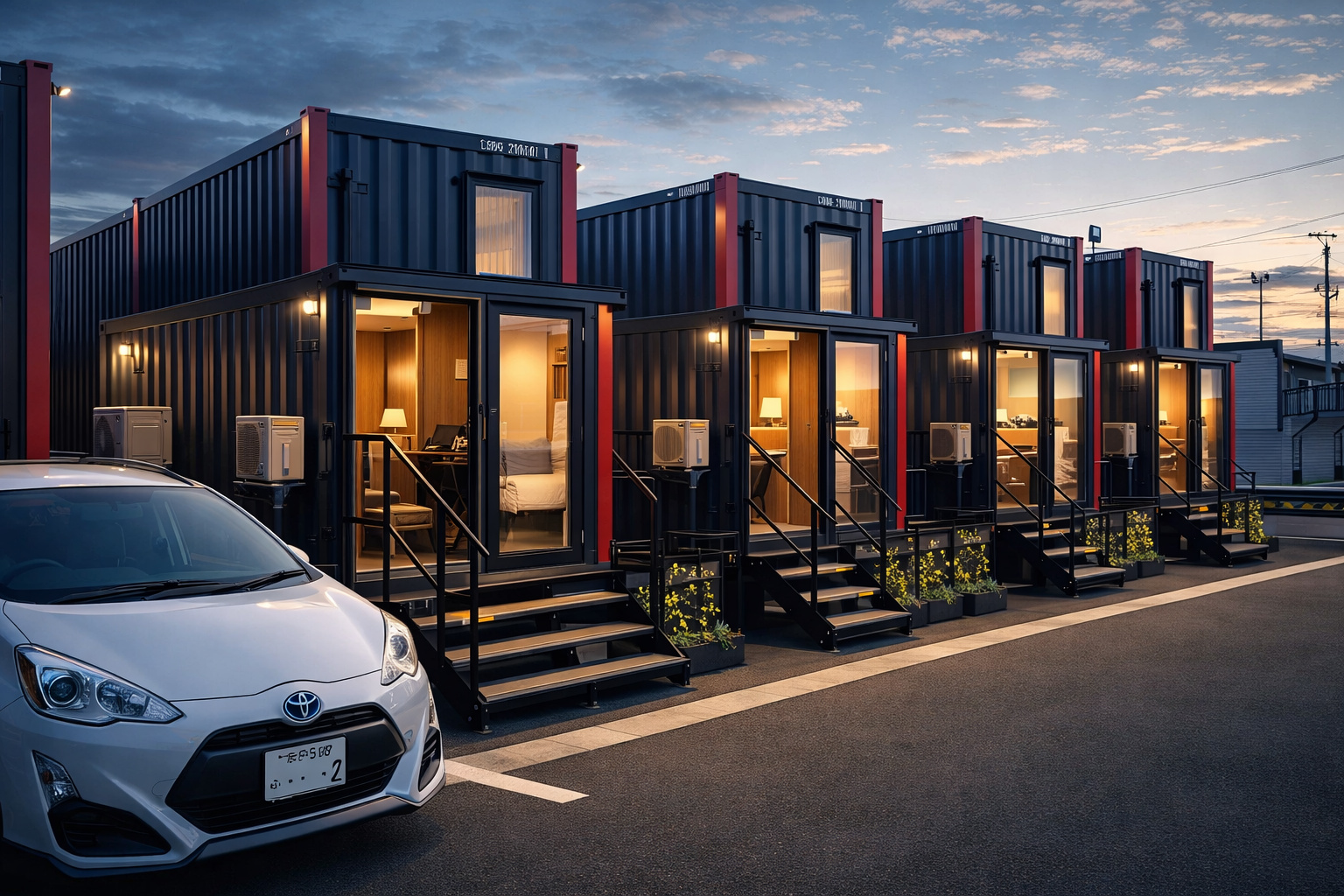 os hotéis container no Japão impressionam com conforto