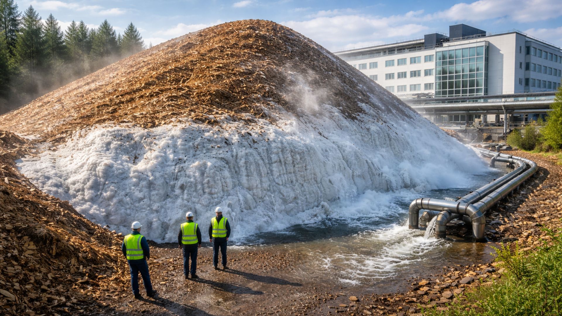 Hospital na Suécia usa neve armazenada para resfriamento no verão e reduz em até 90% o consumo de energia com climatização.