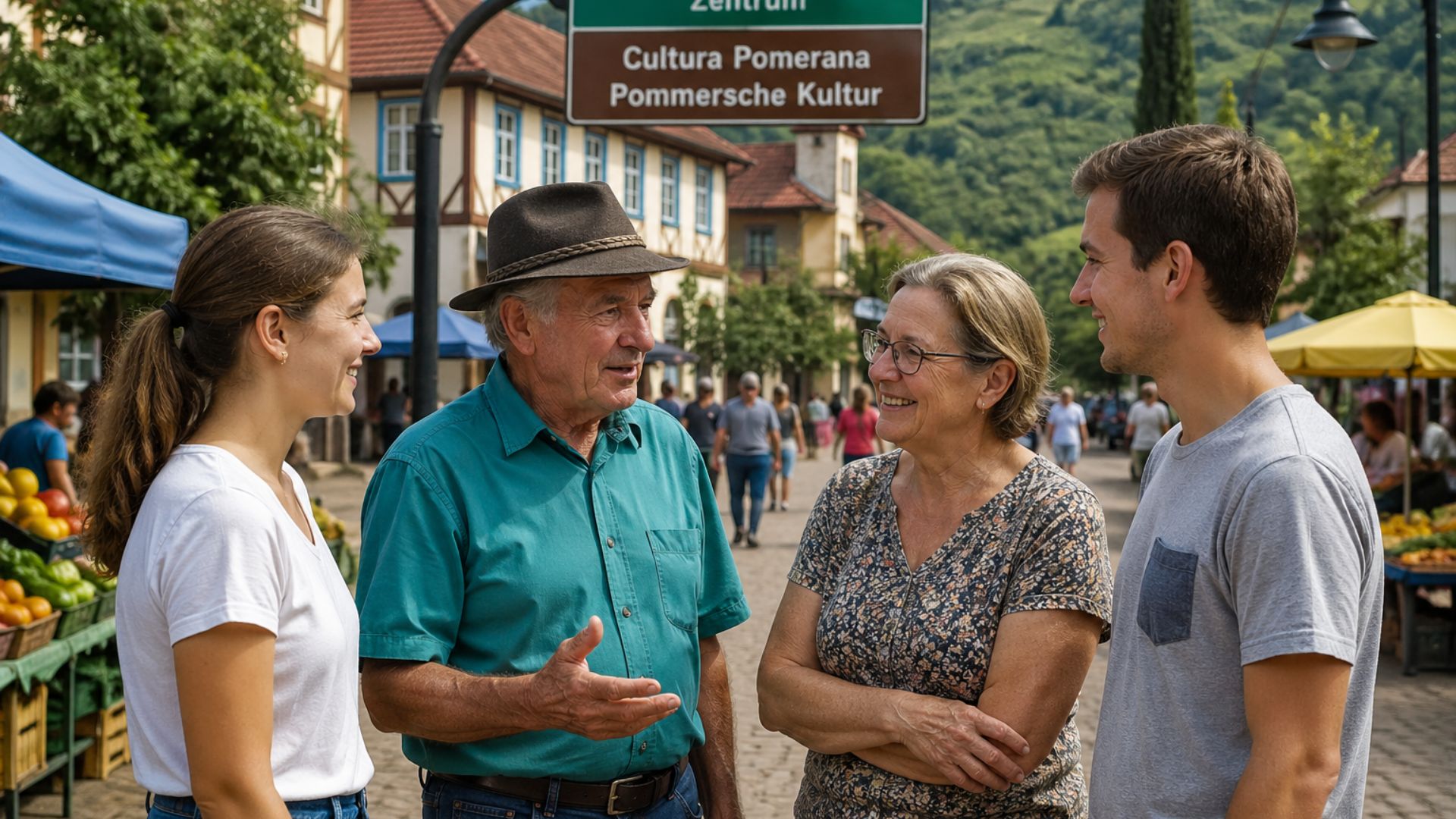 Cidade no ES preserva o pomerano há décadas com ensino nas escolas, uso diário e reconhecimento oficial como língua cooficial.