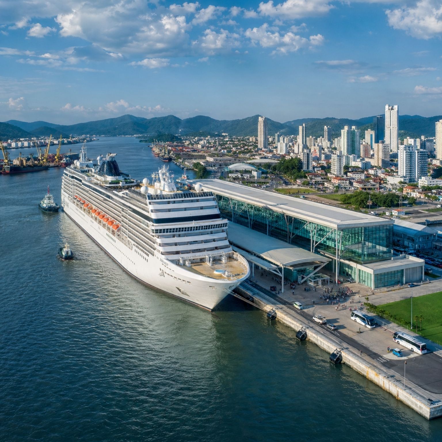 Itajaí apresenta terminal de cruzeiros com padrão internacional, mais de 20 mil m² e estrutura para maiores transatlânticos após temporada com 37 escalas e 160 mil (2)