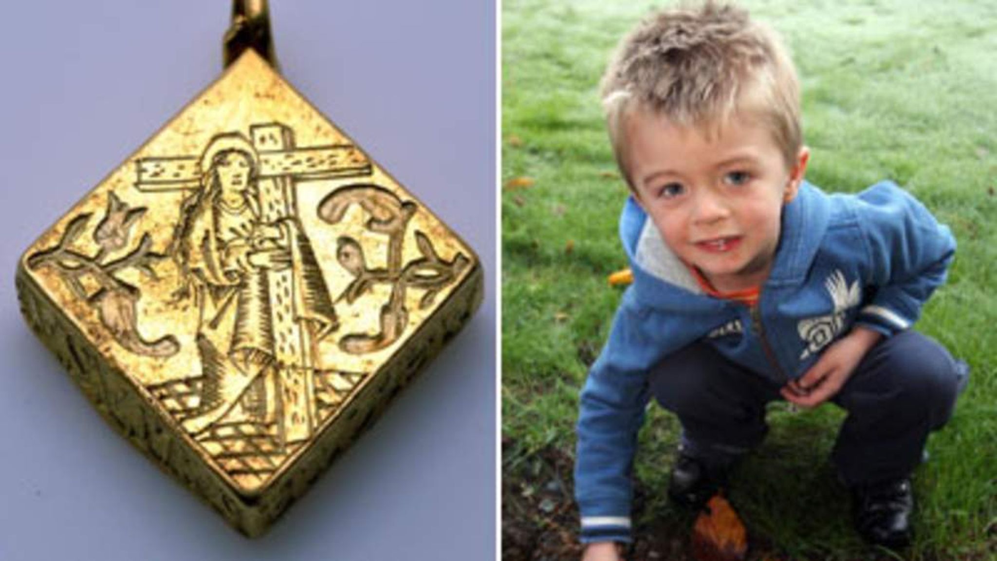 Descoberta feita por criança na Inglaterra revela pingente de ouro de 500 anos com compartimento secreto e ligação com a era Tudor.
