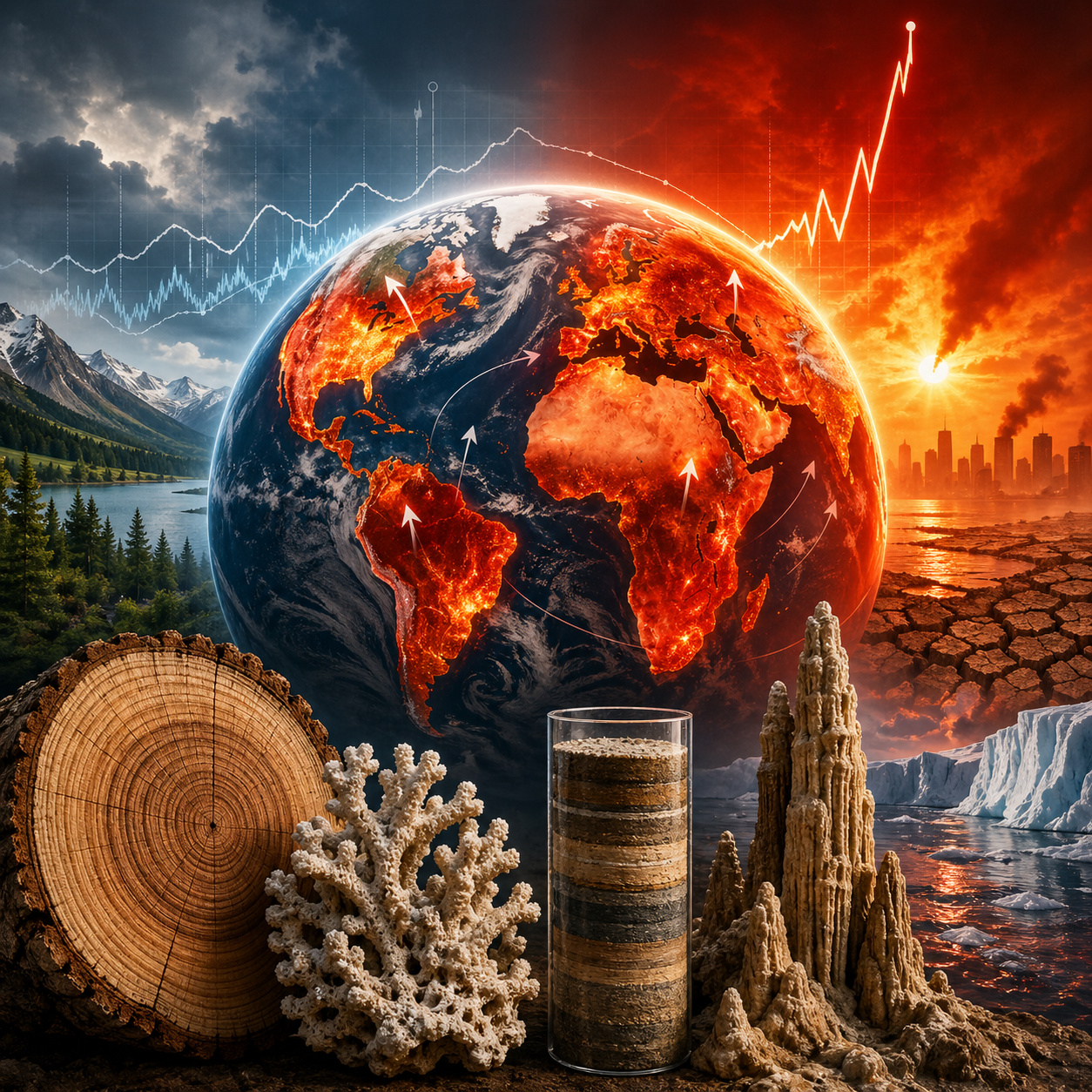 Mais de 700 registros climáticos de árvores, corais, sedimentos e cavernas mostram que o aquecimento atual é o único dos últimos 2.000 anos a atingir o planeta inteiro ao mesmo tempo e avançar mais rápido do que qualquer mudança natural já registrada, algo que não ocorreu nem durante o Período Quente Medieval