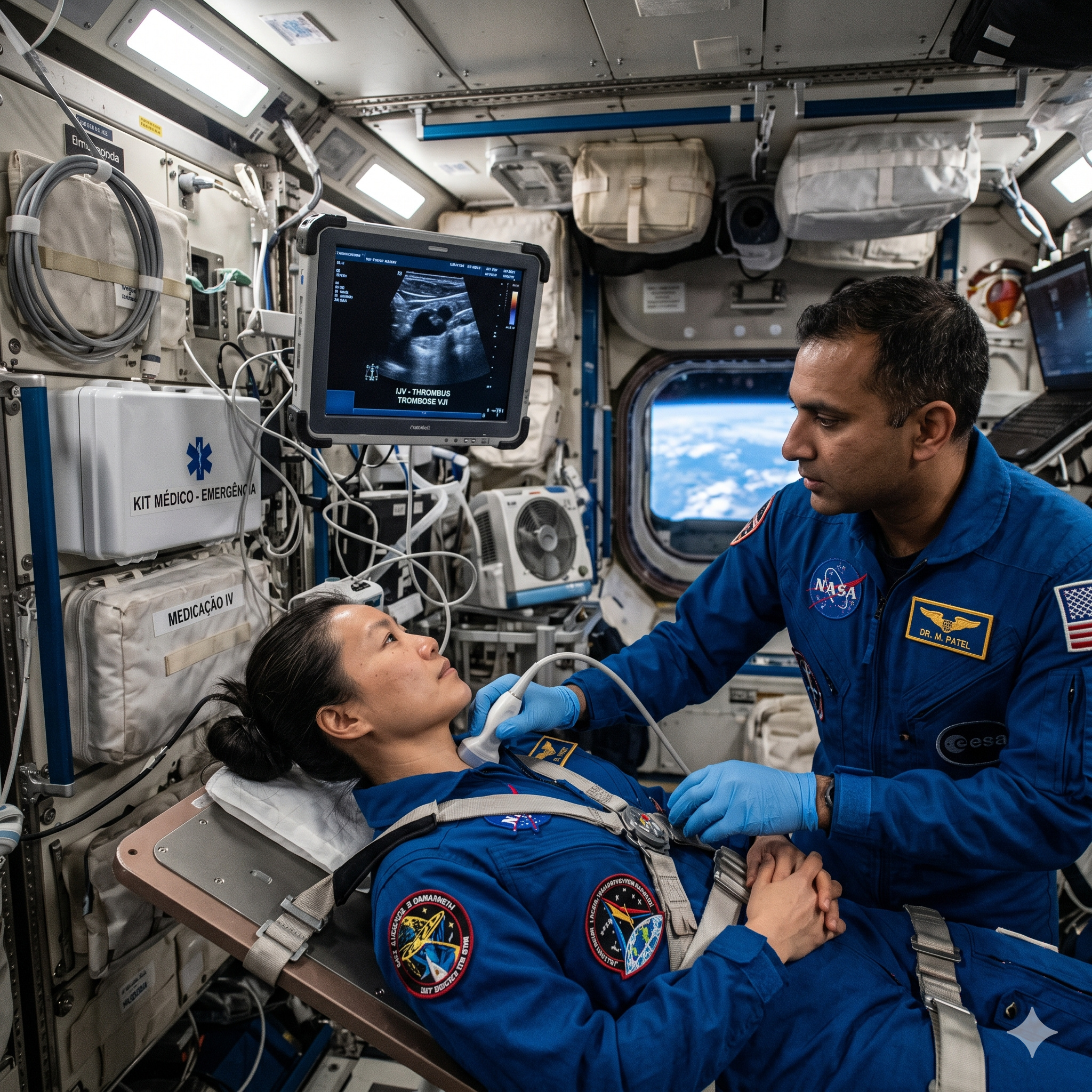 Um coágulo se formou silenciosamente na jugular de um astronauta em órbita, a NASA precisou tratar uma trombose a centenas de quilômetros da Terra sem hospital e o episódio expôs um risco invisível que pode decidir o futuro das missões a Marte