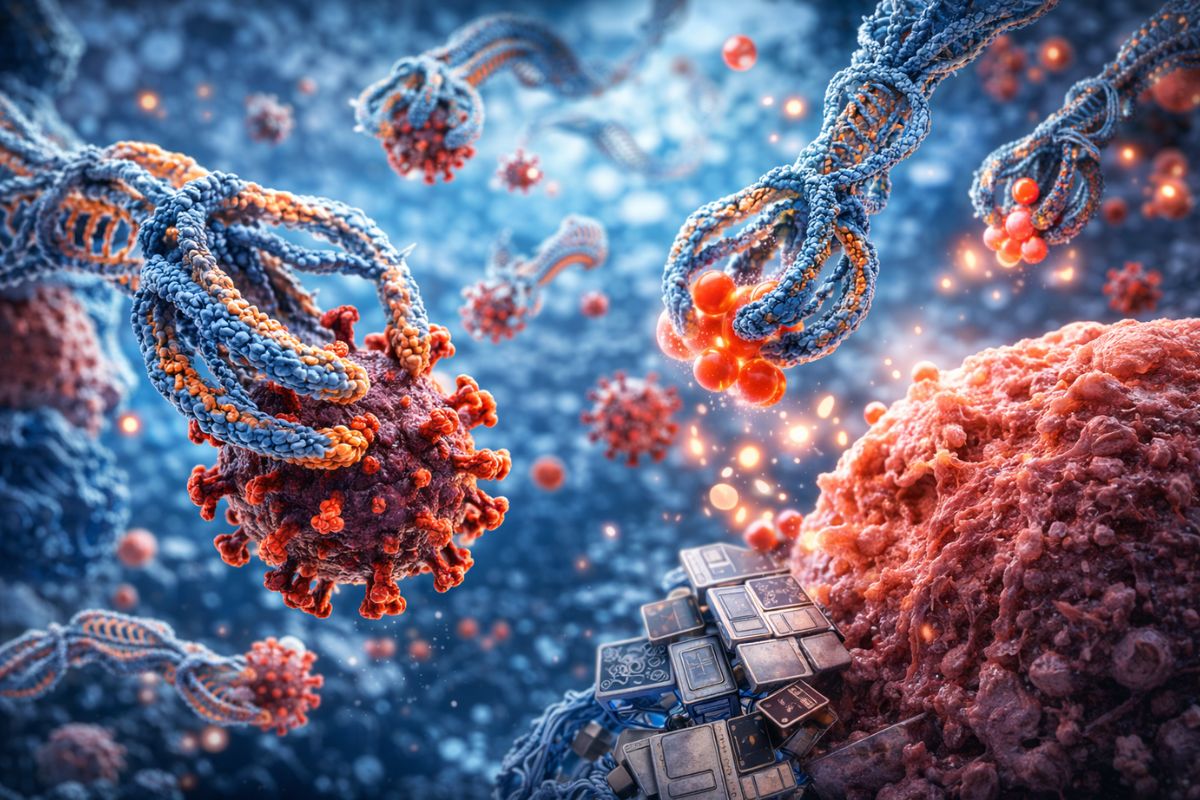 NanoGripper robôs de DNA do tamanho de uma célula dobram dedos, agarram a proteína do COVID e travam a infecção; reprogramáveis, podem buscar células de câncer (1)