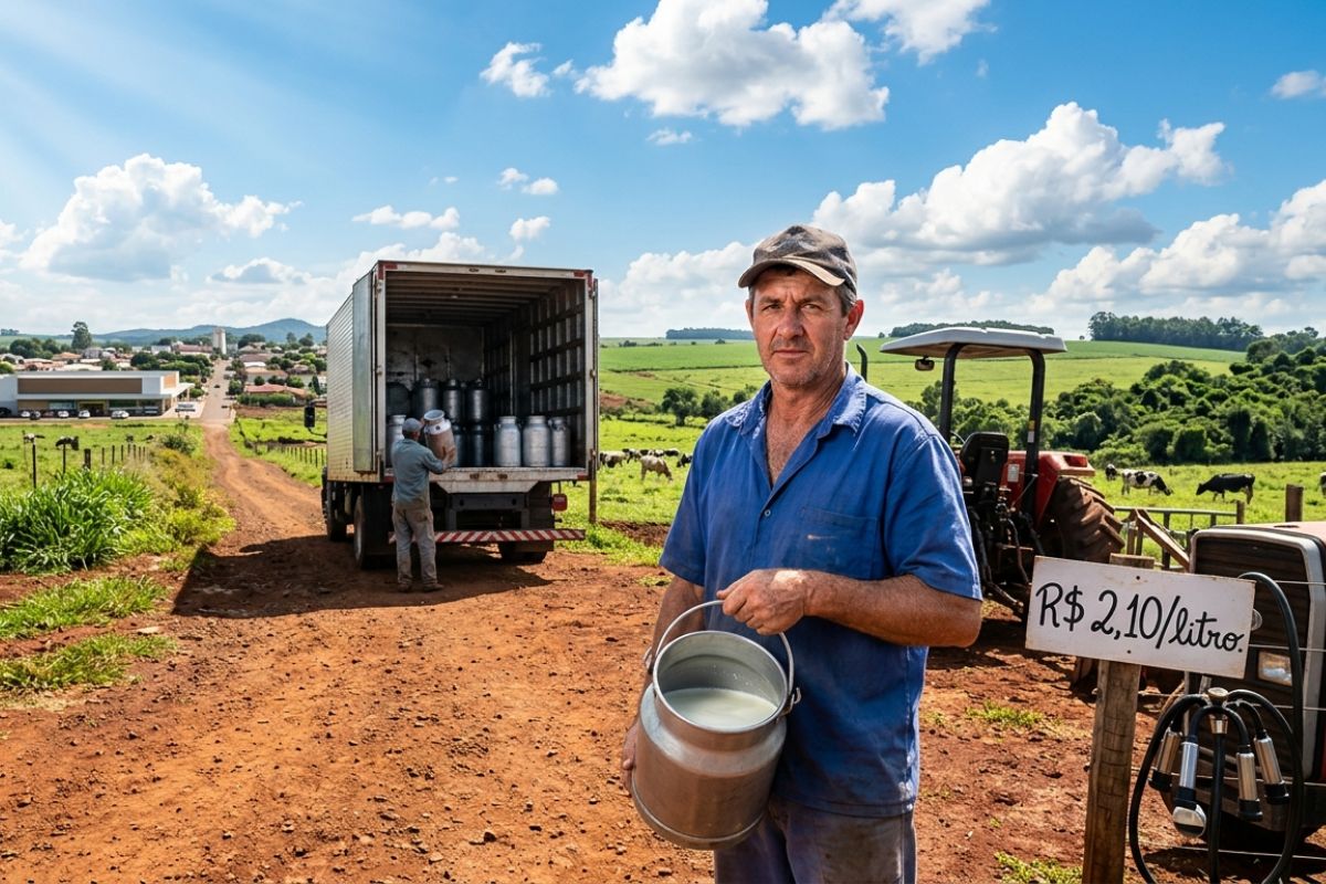 No Paraná, leite longa vida sobe 17% e leite em pó quase 9%, mas produtor ainda recebe R$ 2,10 enquanto mercado cobra R$ 7; atravessadores ficam com a diferença (1)