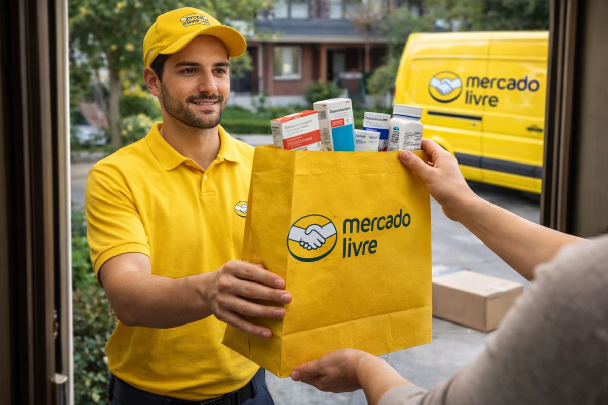 Mercado Livre inicia venda de medicamentos sem prescrição em SP com entrega em até três horas pela farmácia Cuidamos; veja como funciona o projeto piloto
