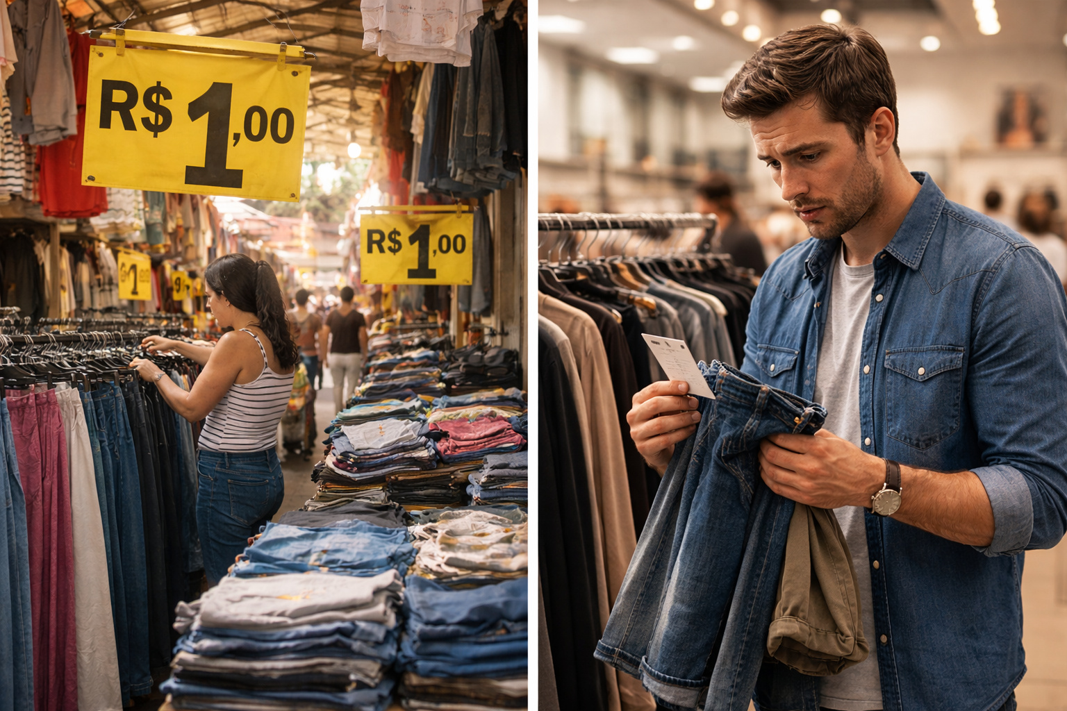 Em 1996, com apenas R$ 1 era possível comprar até roupa como calça e itens do dia a dia, mas o que aconteceu com o poder de compra do brasileiro desde o início do Plano Real até hoje