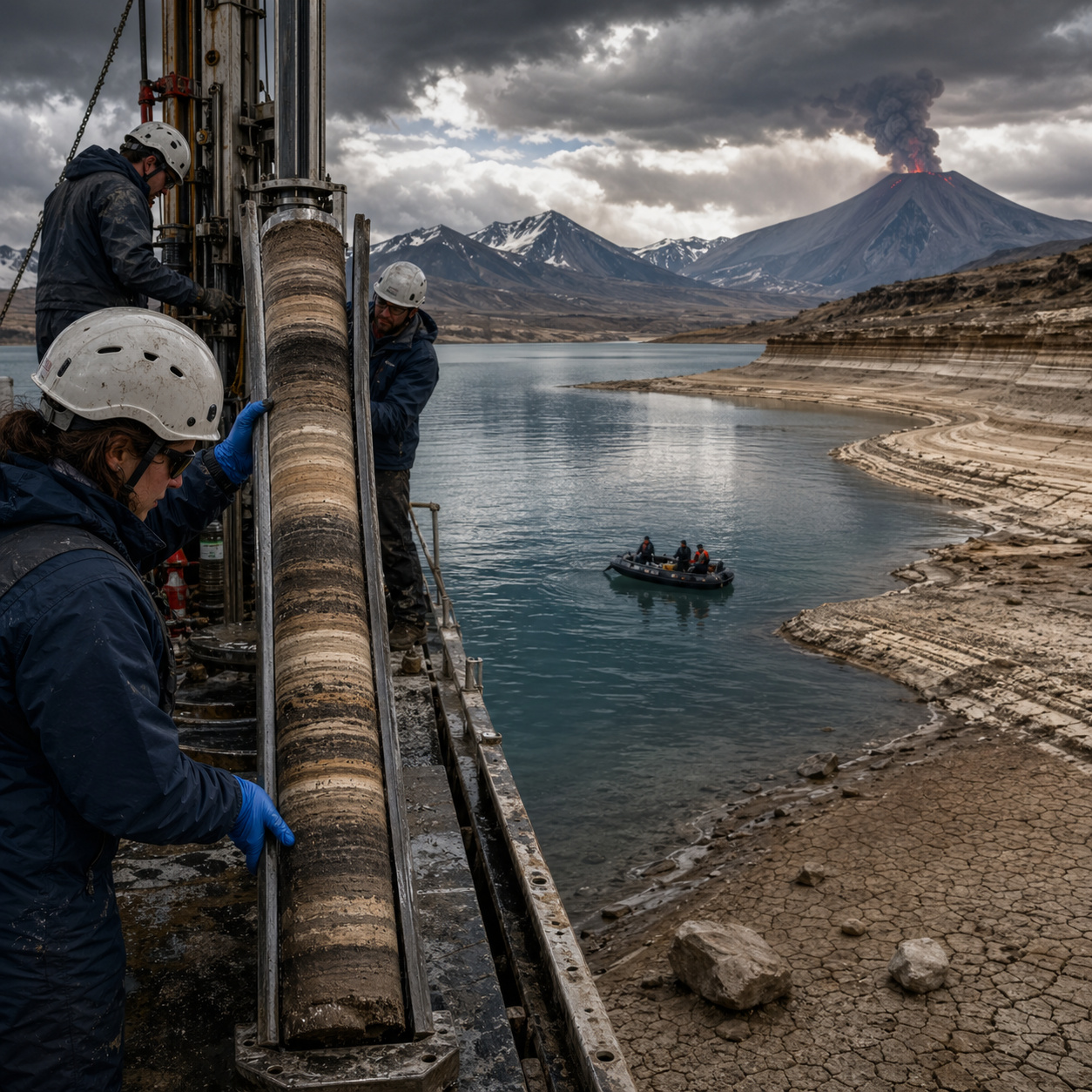 Mais de 50 cientistas perfuraram o Lago Van, na Turquia, a até 360 metros de profundidade e revelam 600 mil anos de sedimentos com camadas de cinzas vulcânicas, colapsos no nível da água e ciclos de seca que já transformaram a Anatólia Oriental muito antes da crise climática atual