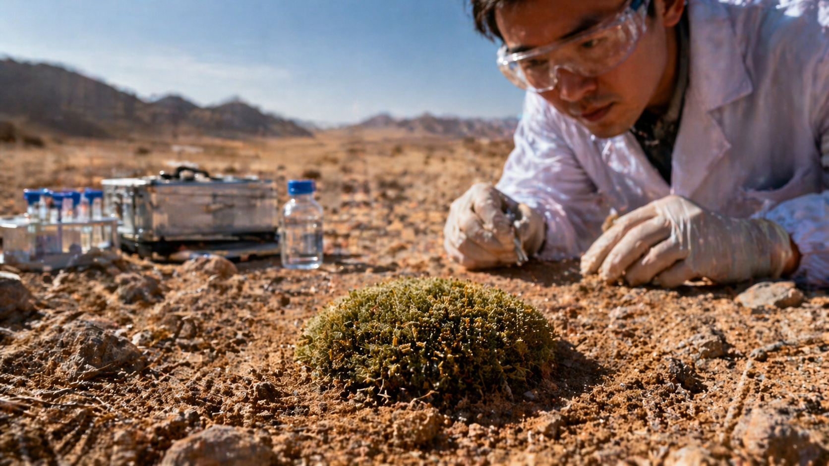 Musgo do deserto resistiu a -196°C, perdeu mais de 98% da água e ainda se regenerou após testes com condições semelhantes às de Marte.