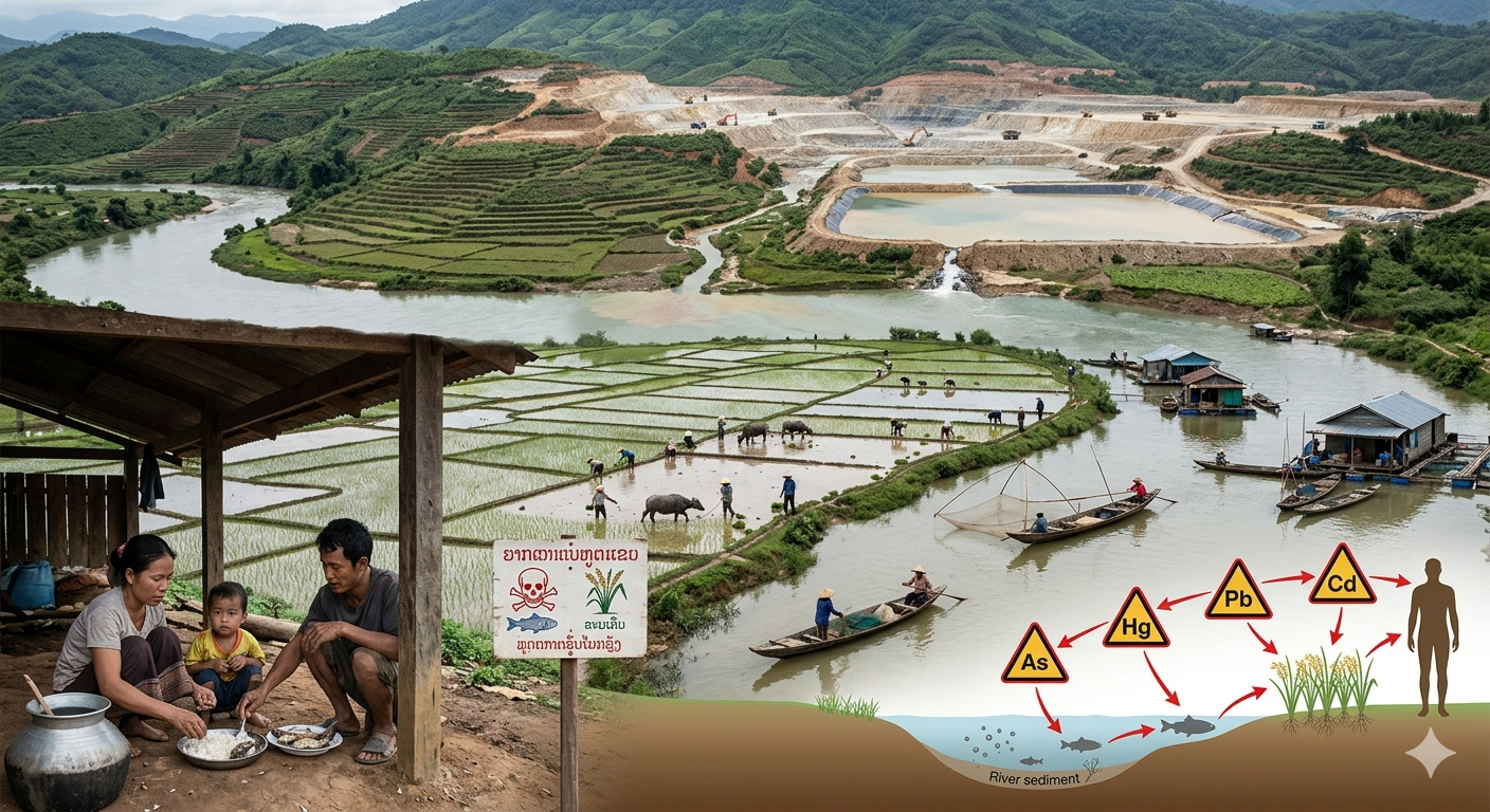 Pesquisadores alertam que a mineração de terras raras no Sudeste Asiático ameaça o “celeiro alimentar” do Mekong, com arsênio, mercúrio, chumbo e cádmio avançando por rios que sustentam pesca, arrozais e a segurança alimentar de quase 70 milhões de pessoas